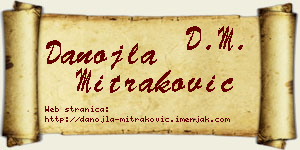Danojla Mitraković vizit kartica